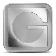 1 oz GOLD.COM Square Silver Bar (New) 92.11 per troy oz