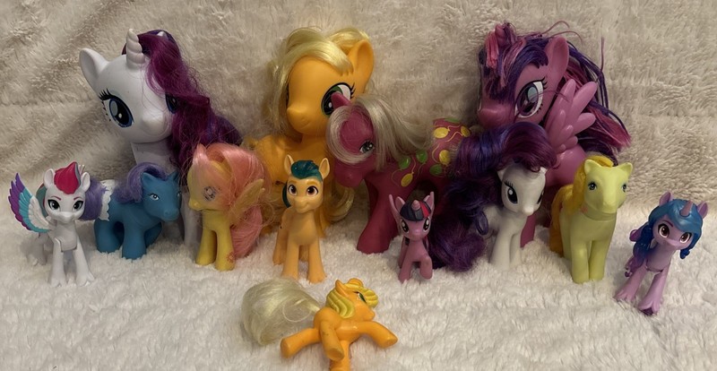My Little Pony Figures- Twice As Fancy-Zipp Storm-Applejack Assorted Lot Of 13