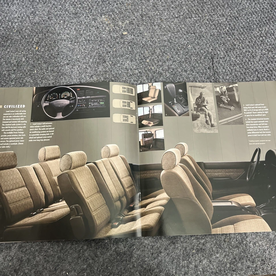 1991 年丰田陆地巡洋舰销售目录手册 — 第 4/4 张图片