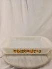Vintage Anchor Hocking Fire-King Rectangular Baking Dish #432 Gingham Flowers