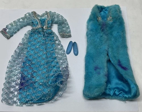 1971 Francie Twilight Twinkle Clothing Mattel #3459 Dress & Fur & Shoes