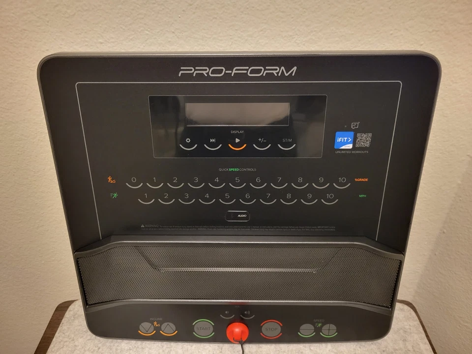 Proform Carbon TL Treadmill Display Console With Safety Key.  - Image 2 of 4