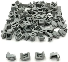 Lego 100 New Light Bluish Gray Brackets 1 x 1 - 1 x 1 Parts
