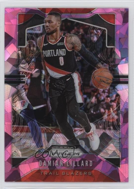 2019-20 Panini Prizm Pink Ice Prizm Damian Lillard #112 0k0o