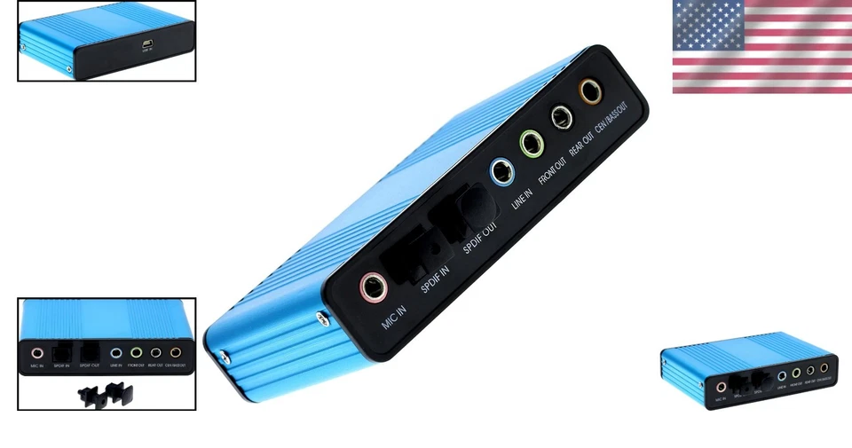 Lightweight USB 2.0 5.1 Surround Audio Adapter for Seamless PC Integration - Image 2 of 4