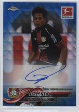 Leon Bailey Chrome Bundesliga 2018 Blue Wave Refractor /75 Auto