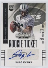 2014 Panini Contenders Shaquelle Evans Shaq Evans (Sec Row Seat) #173 Auto 0q3