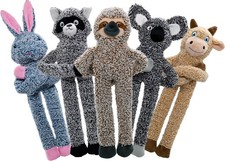 No Stuffing Dog Toys for Large Dogs, 5 Pack Squeaky Crinkle Interactive Dog A...