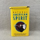 Vintage Natural American Spirit Collectors Hinged Cigarette  Tin Box 1982 20th