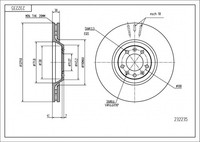 Hart Tarcze III 2X Bremsscheiben Ø 330 BelüFtet FüR CitroëN C5 II Break C6