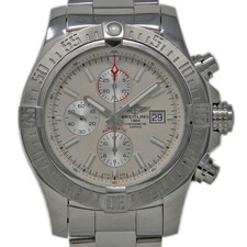 Breitling Super Avenger II A13371 48mm Stainless Steel Silver 2YRWARRANTY #813-1