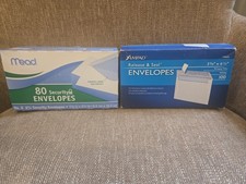 Mead 8 Security Envelopes 3-5/8 x 6-1/2 NIB 80 box open box 100 self-close