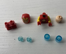 LEGO Minifigure sh0362 Iron Man Short Legs 2017 Mighty Micros 76072 Marvel Rare