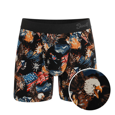 Shinesty ''The Declaration'' Americana Eagles Ball Hammock  Boxer Briefs