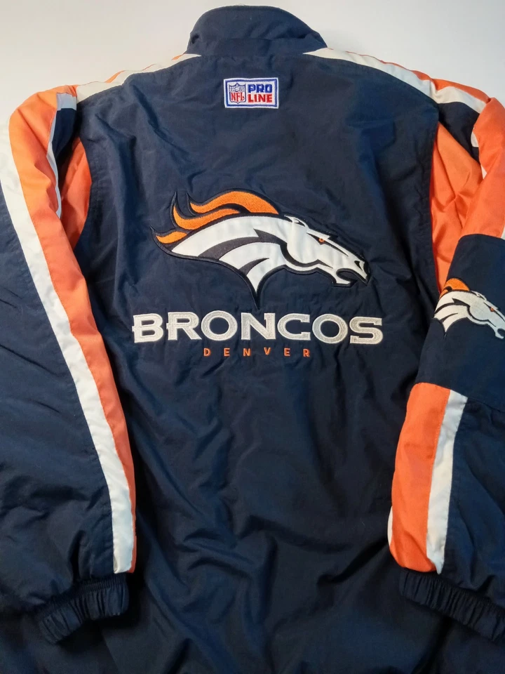 Denver Broncos Vintage Pro Line Starter Puffer Jacket Adult Size (L)!!! - Image 2 of 4