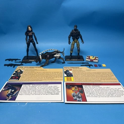 GI Joe & Transformers SDCC 2013 BARONESS RAVAGE SNAKE EYES BLASTER Figures 100%