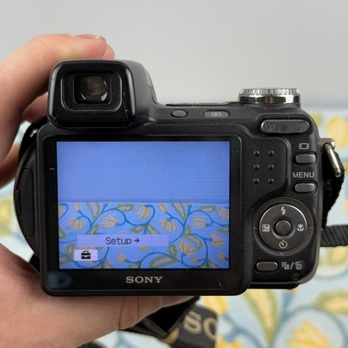 Sony Cybershot DSC-H5 7.2mp Digital Camera 12x Optical Zoom w/ Box and Cables - Picture 10 of 16