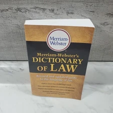 Merriam-Webster’s Dictionary of Law Paperback - 2016 by Merriam-Webster - New!