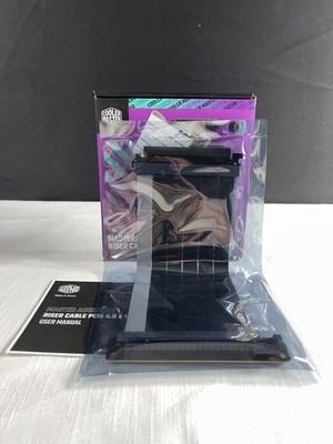 Cooler Master Black PCIe 4.0 X 16 V2 Master Accessory Riser Cable W/ User Manual
