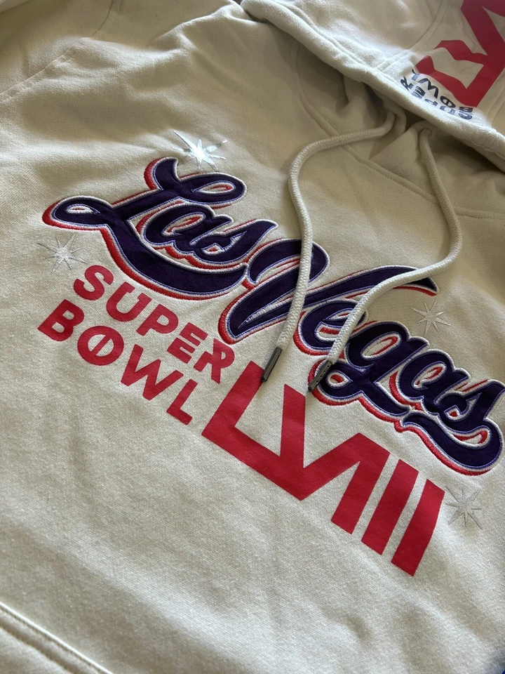 Sudadera con Capucha Superbowl 58 Las Vegas “Starter” Crema/Arena Talla XL Nueva RARA Foto 2 de 4