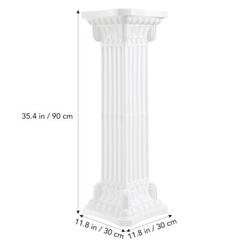 Roman Pillar Road Lead Flower Pot Columns Decor Stand Wedding Table - Picture 2 of 11