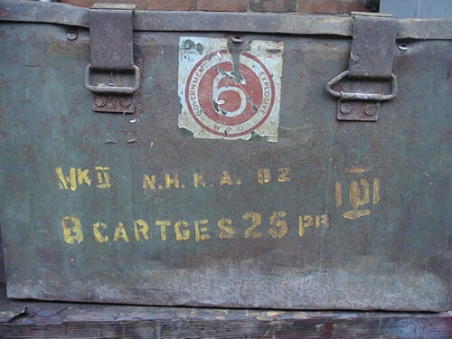 WK2 englische Munitionskiste British 25 PDR Ammo Box shell box 1941 reanactment - Bild 5 von 9