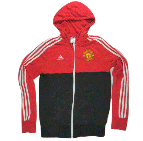 Pebish opmerking Premisse Adidas Manchester United Hoodie S Sweater Soccer England Color Block  Striped EUC | eBay