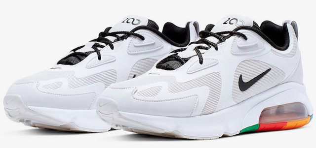 nike air max white and rainbow