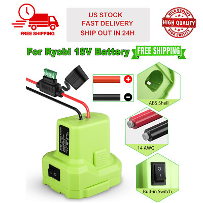 #ad Battery Adapter DIY Power Wheels Converter W Fuse Holder for Ryobi 18V 14 Gauge $12.99