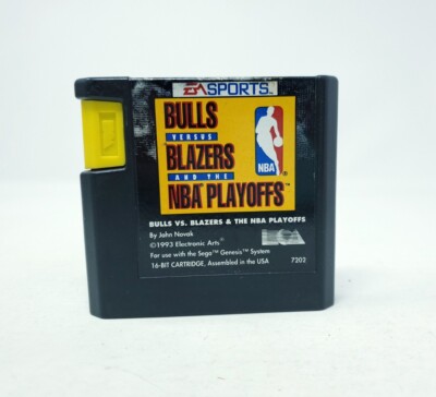 Bulls Versus Blazers and the NBA Playoffs (Genesis Game) Cart Only