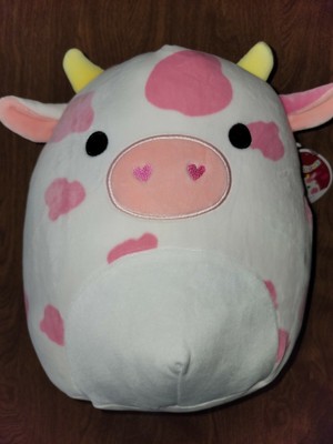 Pink evangelica squishmallow 11 inches Squishmallow Evangelica 11 inch Pink Cow 2022 Valentine Soft Plush