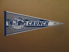AHL Syracuse Crunch Vintage Circa 2016 Game Puck Team Logo Hockey Pennant