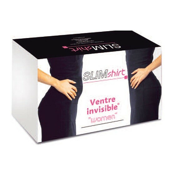 Débardeur intelligent SlimShirt Woman en textile minceur et sculptant noir S