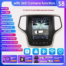 For Jeep Grand Cherokee 2014-2022 9.7"Android 13 Car GPS DSP  8+128G 360 Camera