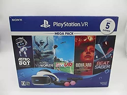 Sony PlayStation VR MEGA PACK PS4 CUHJ-16010 Virtual Reality Headset Free  Ship