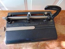 Vintage 3 Hole Punch Master Product 3-25 USA Office Crafts Adjustable Heavy Duty