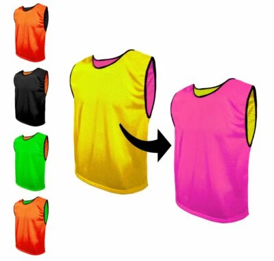 Fussballleibchen Trainingsleibchen Leibchen Sport Wendeleibchen Größe S M L XL