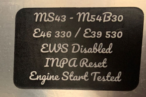 BMW MS43 M54B30 3.0 ECU DME E46 330i 330ci E39 530i Factory Tune With No EWS - Picture 2 of 7