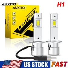 AUXITO H1 LED Headlight Bulb Kit High Low Beam 6500K Super White 20000LM Upgrade