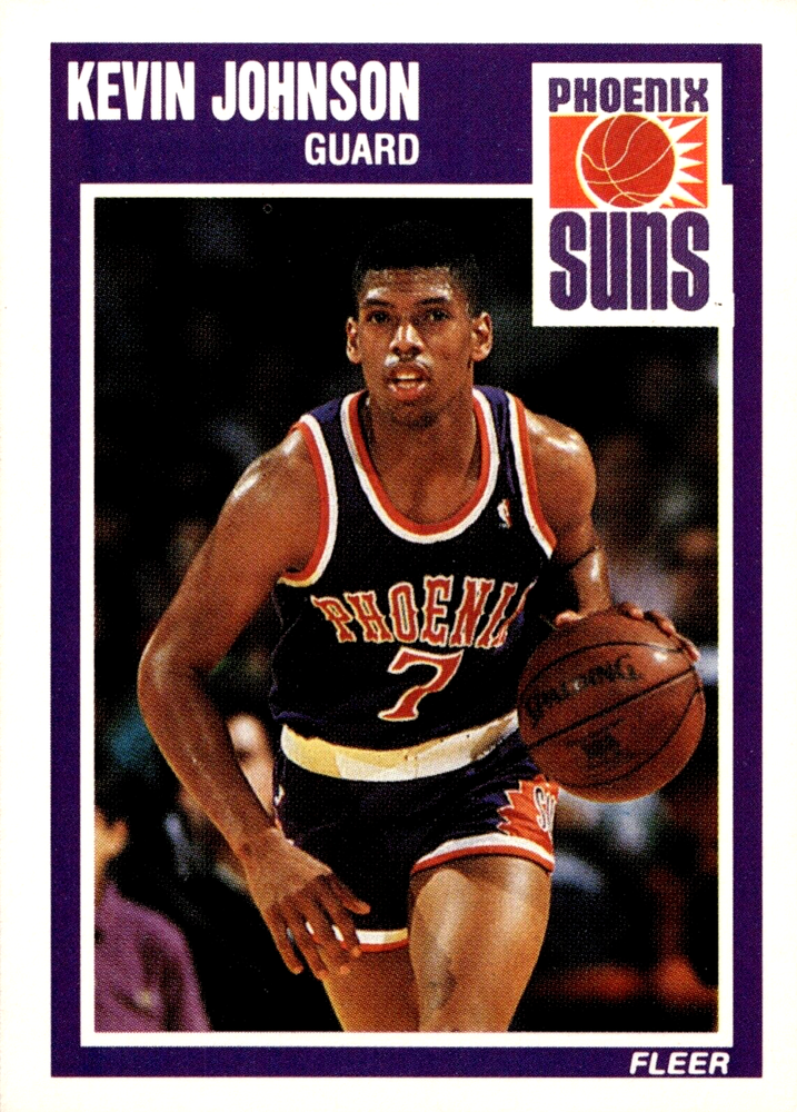 1989-90 Fleer Kevin Johnson #123 Rookie Phoenix Suns - Free Shipping