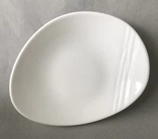 Steelite International Organics Freestyle White Plate 7” X 8.5” Made In England