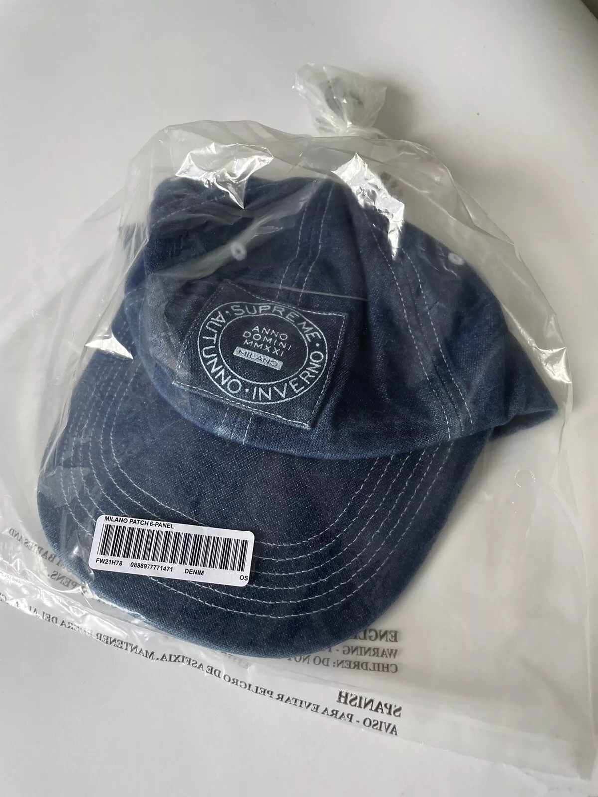 DS. Chapeau Supreme Milano Patch 6 panneaux FW21. Marine