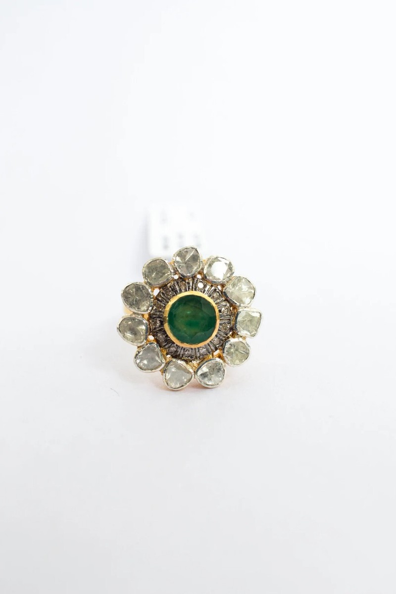 Anello In Argento Sterling 925 – Bianco E Nero, Taglio Tondo, Misura 5-10