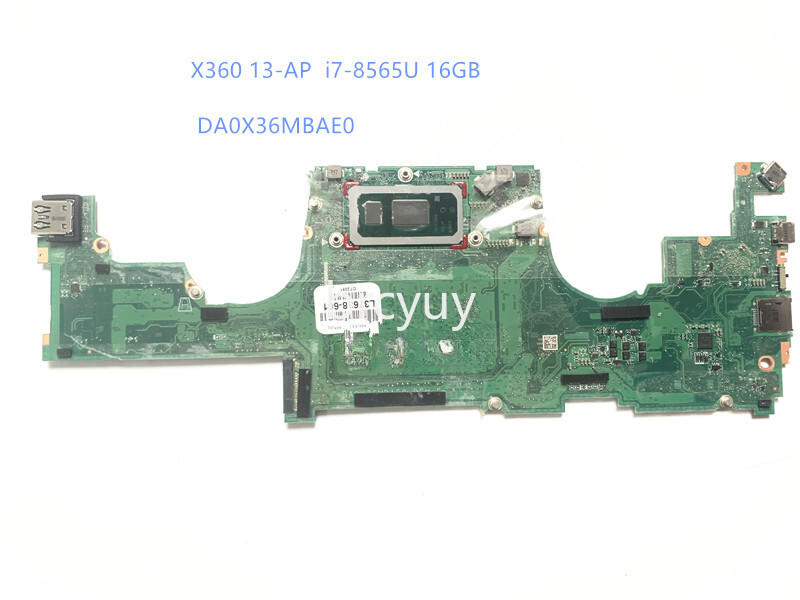 For HP SPECTRE X360 13-AP Motherboard DA0X36MBAE0 REV: E W/I5 i7