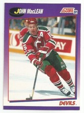 JOHN MACLEAN 1990-91 SCORE CARD NM-MT CONDITION