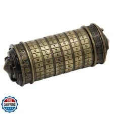 yofit Da Vinci Code Mini Cryptex Lock Puzzle Box with Hidden Compartments for
