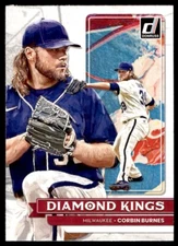 2022 DONRUSS - DIAMOND KINGS - #21 CORBIN BURNES MILWAUKEE BREWERS