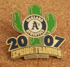 2007 Oakland Athletics Spring Training pin Cactus League Phoenix FREE S&H c45107