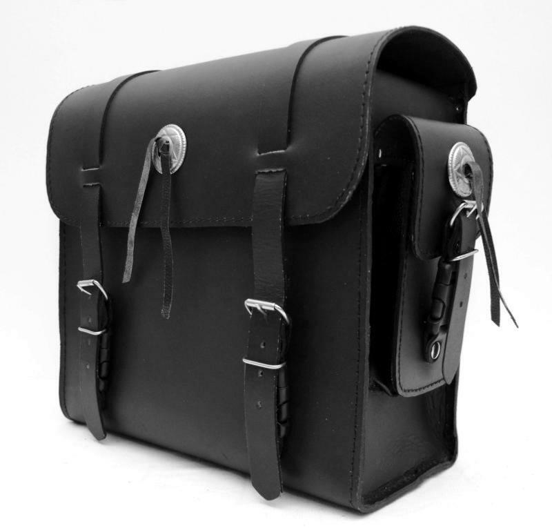 Sac cuir sissi bar moto custom moyen modèle sacoche selle pour Harley Davidson
