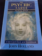 The Psychic Tarot Oracle Deck by John Holland: 65-Card Deck & Book Complete Gold